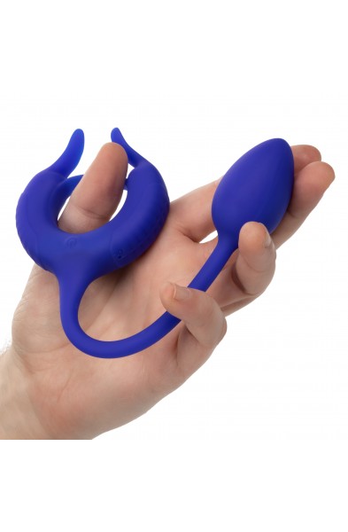 Admiral Plug and Play Weighted Cock Ring - Blue