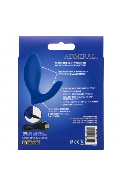 Admiral Prostate Rimming Probe - Blue