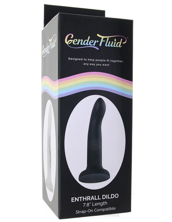 Gender Fluid Enthrall Dildo 7.8 Inch - Black