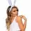 Bendable Velvet Bunny Rabbit Ears - White