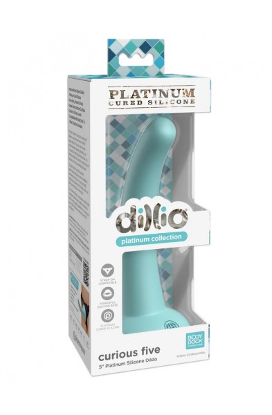 Dillio Platinum - Curious Five 5 Inch Dildo - Teal