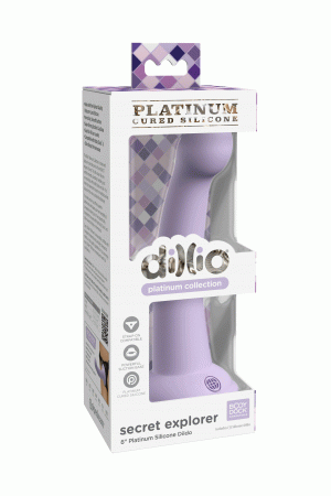 Dillio Platinum - Secret Explorer 6 Inch Dildo -  Purple