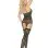 Camisette G-String and Stockings - Queen Size - Black