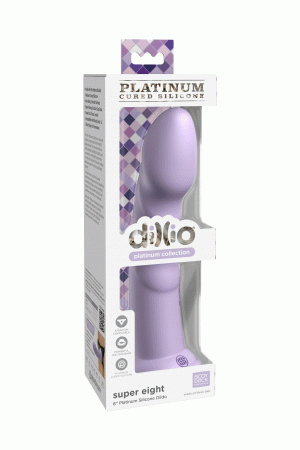 Dillio Platinum - Super Eight 8 Inch Dildo - Purple