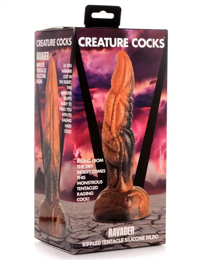 Ravager Rippled Tentacle Silicone Dildo