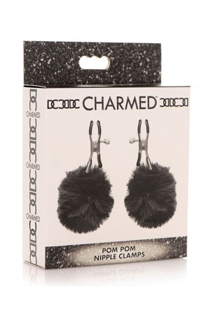 Pom Pom Nipple Clamps - Black