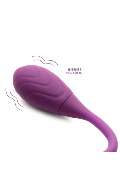 Slim Pulse 7x Pulsing Clit Stimulator and  Vibrating Egg - Purple