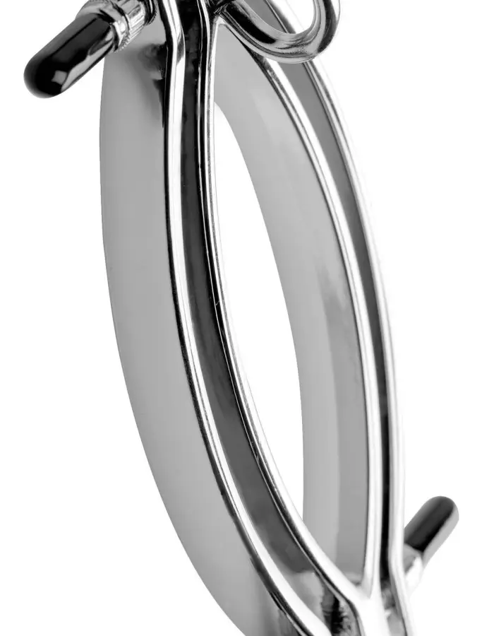 Pussy Tugger Adjustable Pussy Clamp With Leash -  Silver