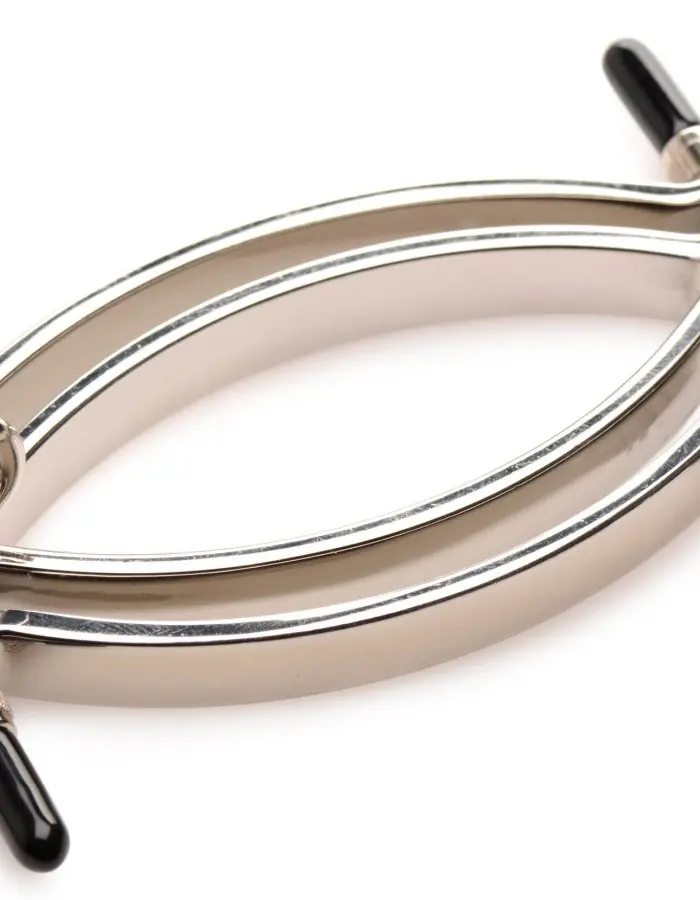 Pussy Tugger Adjustable Pussy Clamp With Leash -  Silver