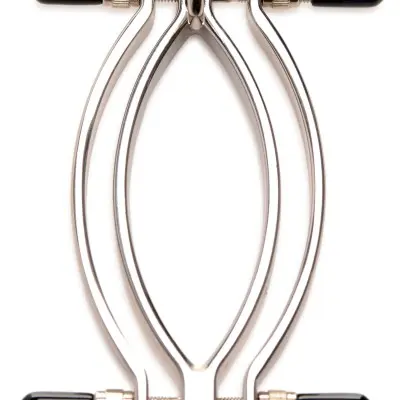 Pussy Tugger Adjustable Pussy Clamp With Leash -  Silver