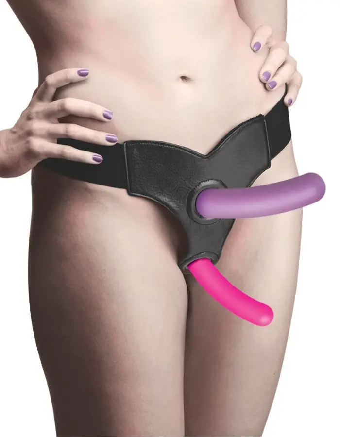 Triple Peg 28x Vibrating Silicone Dildo Set With Remote