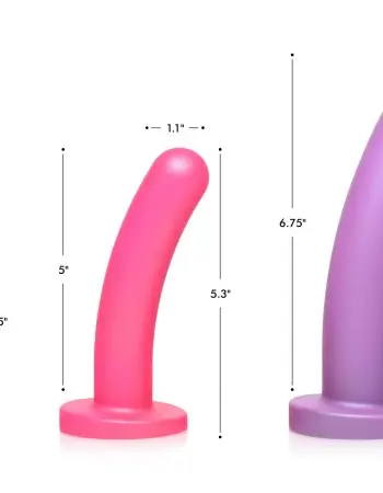 Triple Peg 28x Vibrating Silicone Dildo Set With Remote