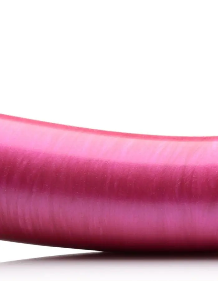 G-Tastic 7 Inch Metallic Silicone Dildo - Pink
