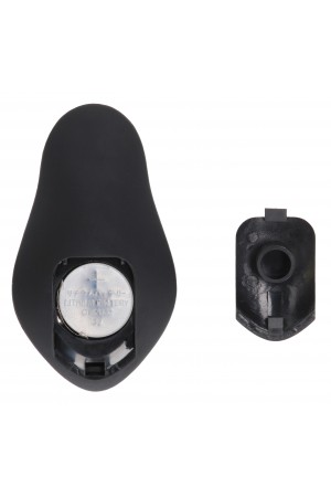 E-Stimulation and Vibration Butt Plug With Cock Ring and Wireless Remote Control - Black