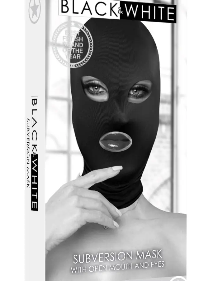 Subversion Mask With Open Mouth and Eye -  Black
