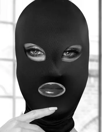Subversion Mask With Open Mouth and Eye -  Black