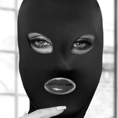 Subversion Mask With Open Mouth and Eye -  Black