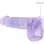 6 Inch Realistic Dildo With Balls - Purple
