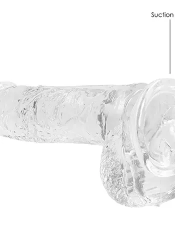6 Inch Realistic Dildo With Balls - Translucent