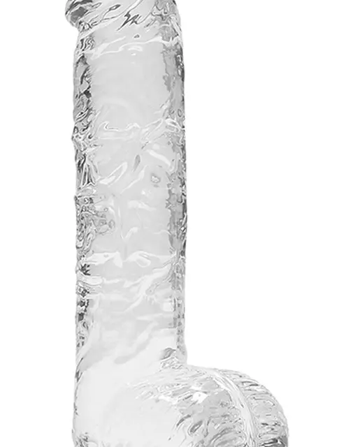 6 Inch Realistic Dildo With Balls - Translucent