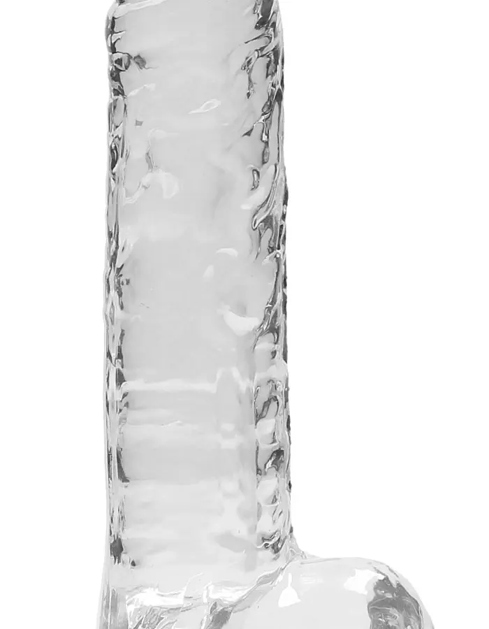 7 Inch Realistic Dildo With Balls - Translucent