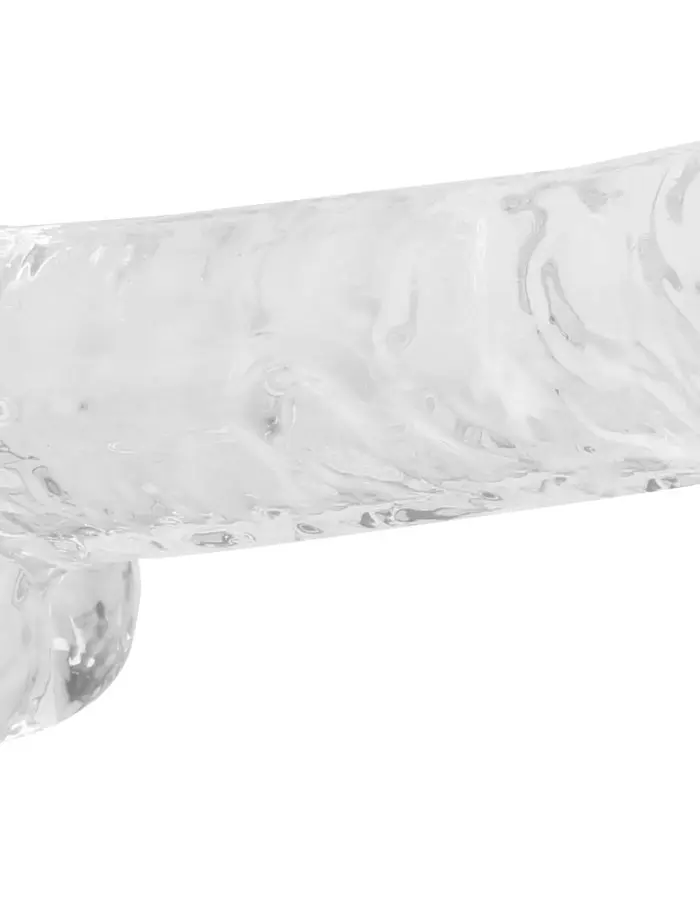 7 Inch Realistic Dildo With Balls - Translucent