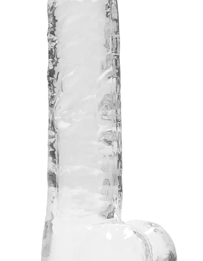 7 Inch Realistic Dildo With Balls - Translucent