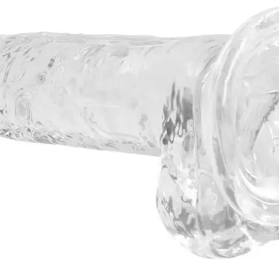 7 Inch Realistic Dildo With Balls - Translucent
