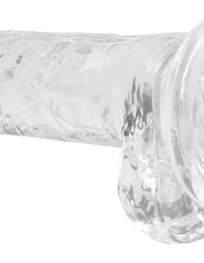 7 Inch Realistic Dildo With Balls - Translucent