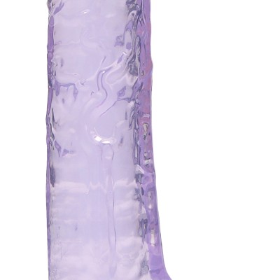 8 Inch Realistic Dildo With Balls - Purple