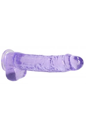 9 Inch Realistic Dildo With Balls - Purple