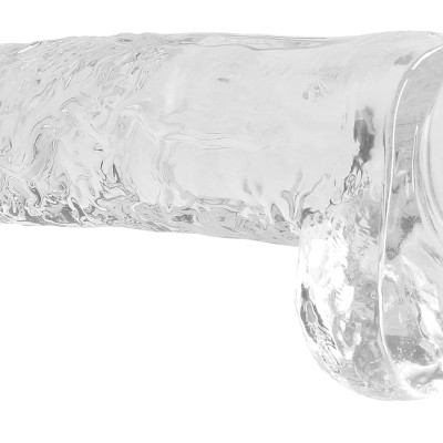 9 Inch Realistic Dildo With Balls - Translucent