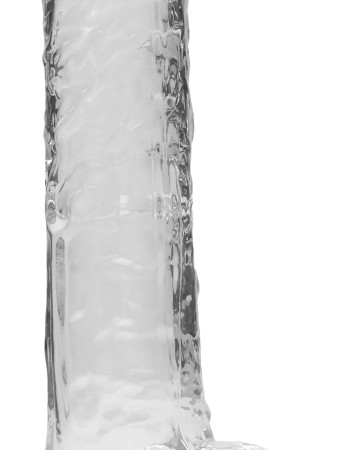 9 Inch Realistic Dildo With Balls - Translucent