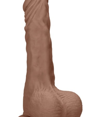 7 Inch Dong With Testicles - Tan