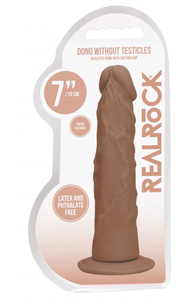 7 Inch Dong Without Testicles - Tan