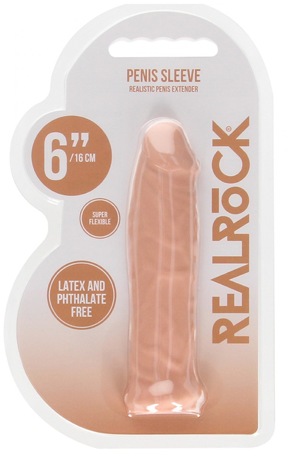 6 Inch Penis Sleeve - Flesh - SH-REA105FLE