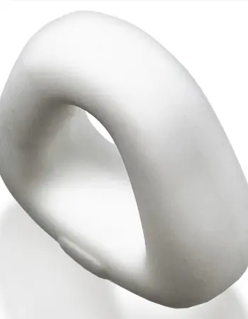 Zoid - Trapazoid Lifter Cockring - White Ice