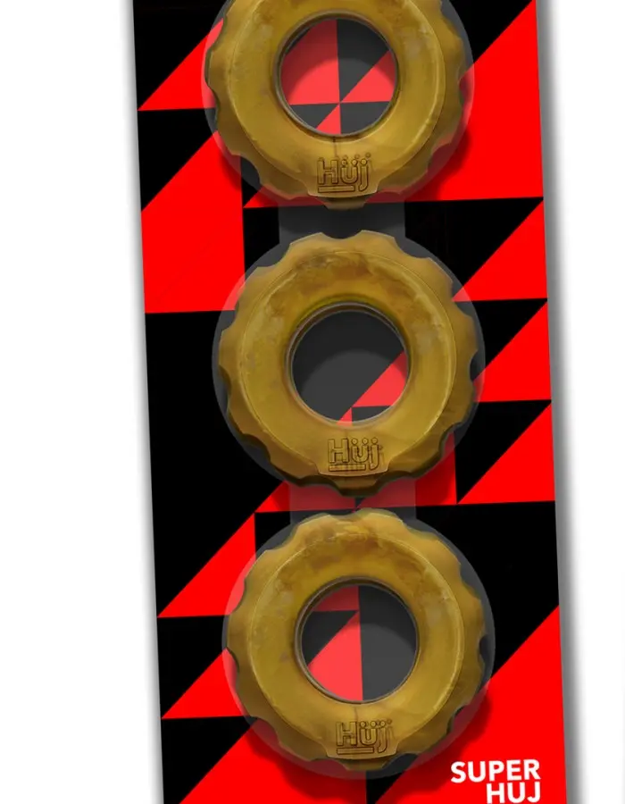 Super Huj - 3-Pack Cockrings - Bronze