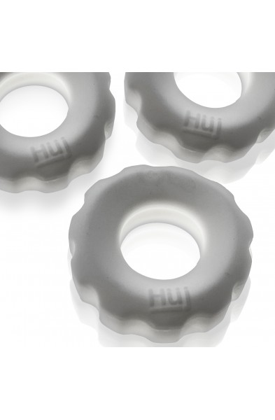 Super Huj - 3-Pack Cockrings - White Ice