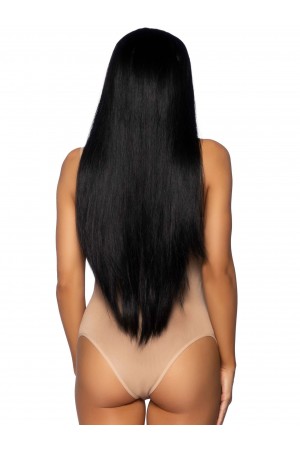 33 Inch Long Straight Wig - Black