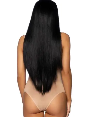33 Inch Long Straight Wig - Black