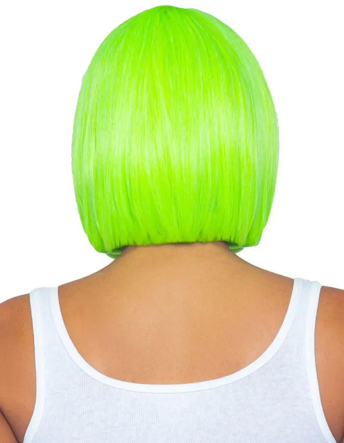 12 Inch Short Bob Wig - Neon Green