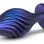 Anal Adventures Matrix - Swirling Bling Plug - Sapphire