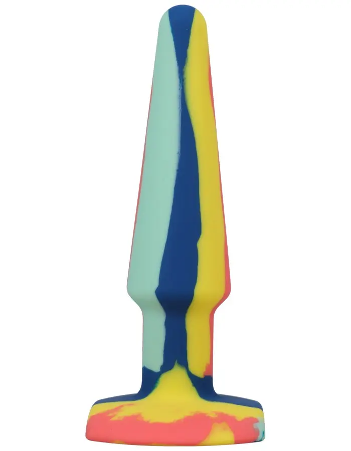 A-Play Groovy Silicone Anal Plug 5 Inch - Sunrise