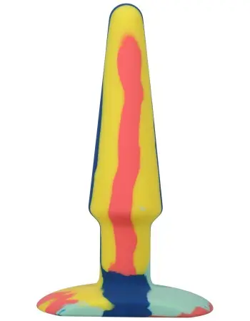 A-Play Groovy Silicone Anal Plug 5 Inch - Sunrise