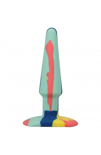 A-Play Groovy Silicone Anal Plug 5 Inch - Sunrise