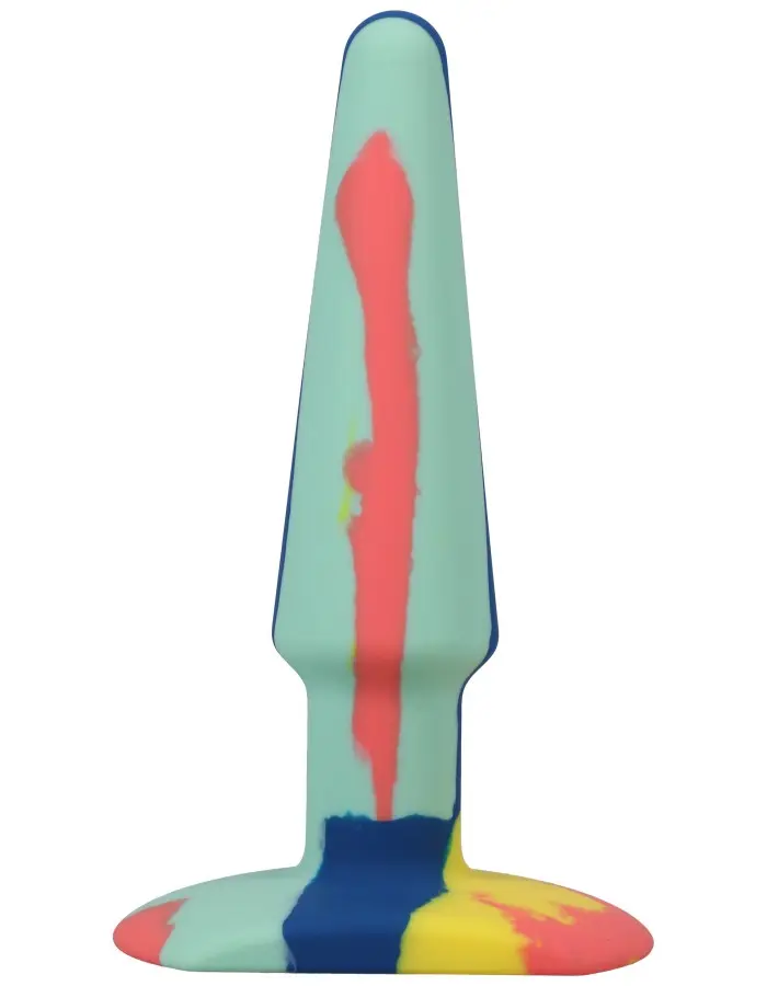 A-Play Groovy Silicone Anal Plug 5 Inch - Sunrise