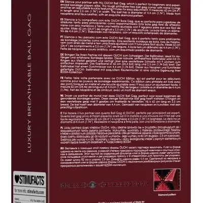 Breathable Luxury Ball Gag - Burgundy