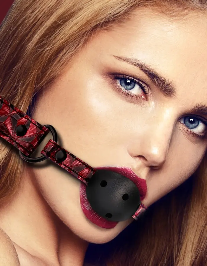 Breathable Luxury Ball Gag - Burgundy