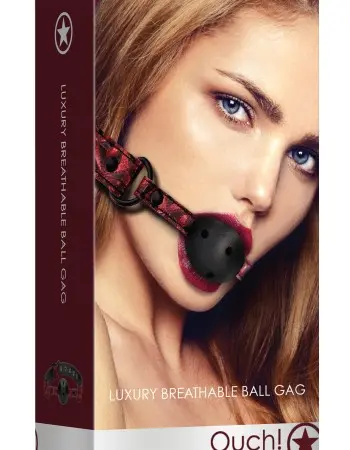 Breathable Luxury Ball Gag - Burgundy